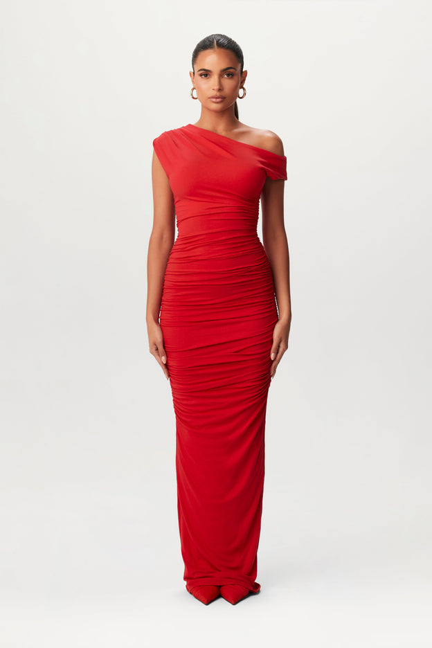 NW Off-Shoulder Maxi Dress