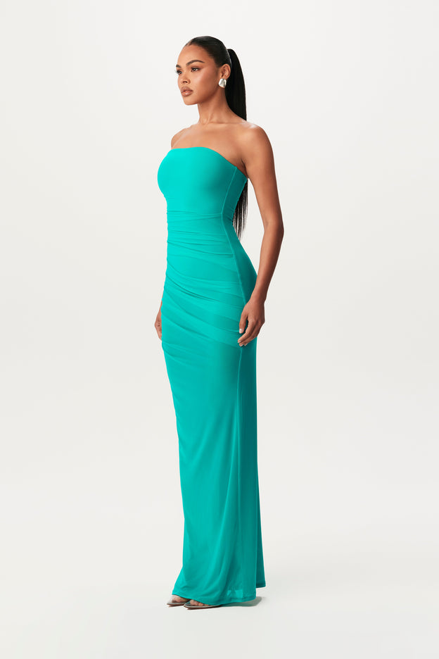 Mesh Tube Maxi Dress