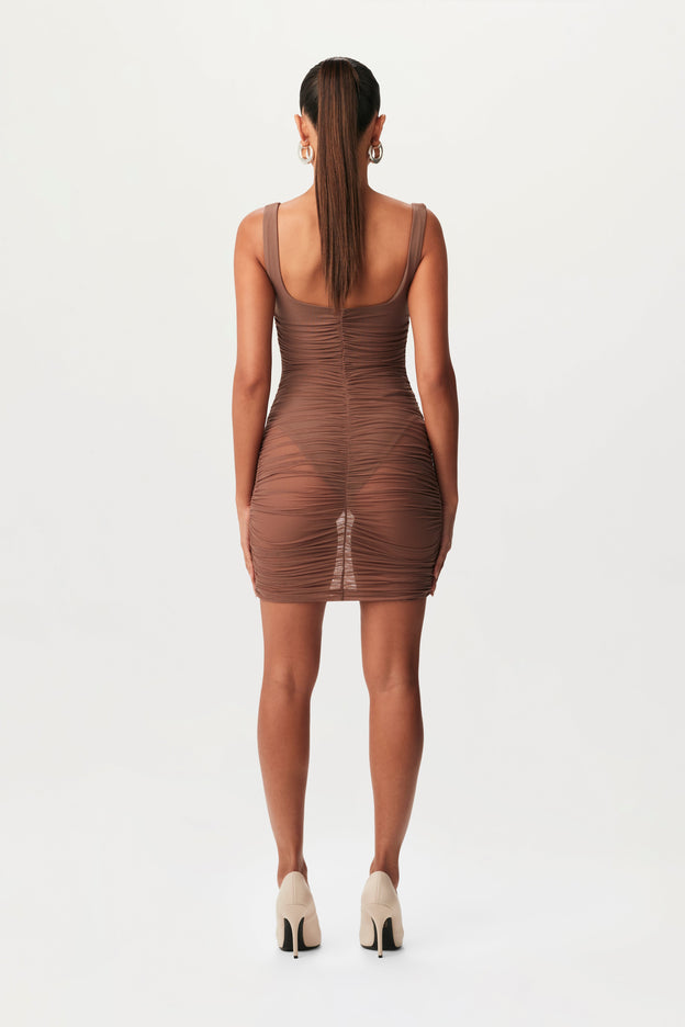 Mesh Tank Mini Dress