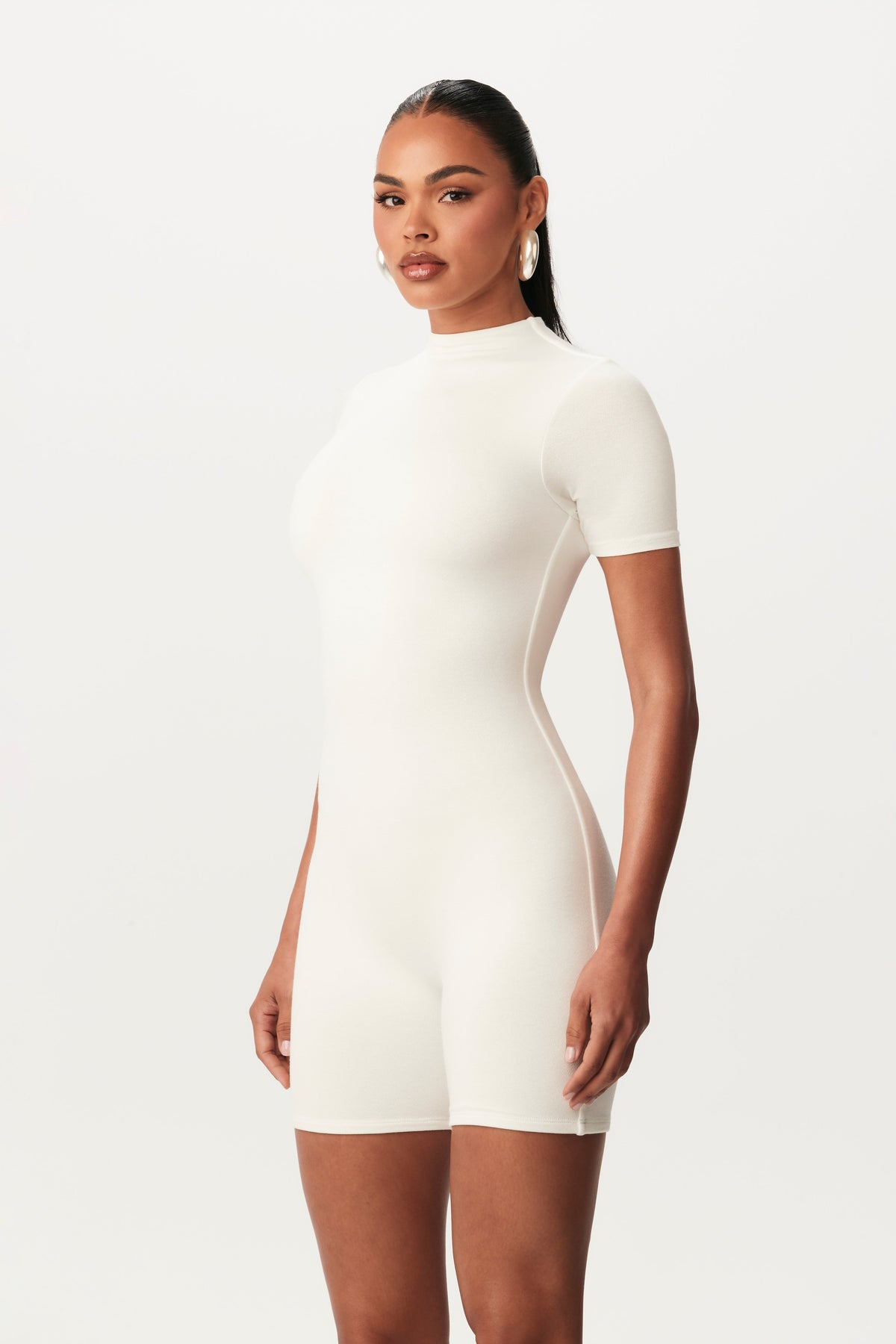 WHITE NW Short Sleeve Romper