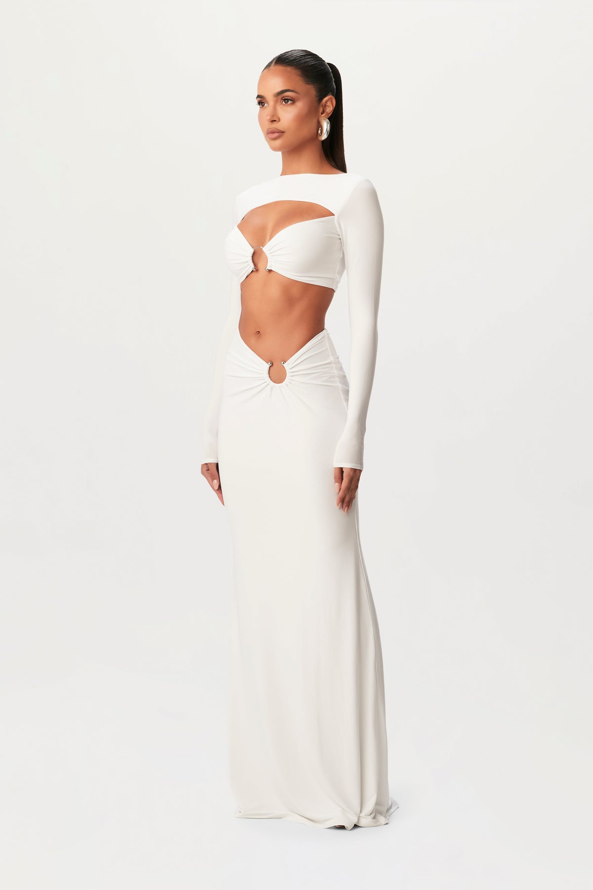 Hourglass Cut Out O-Ring Crop Top