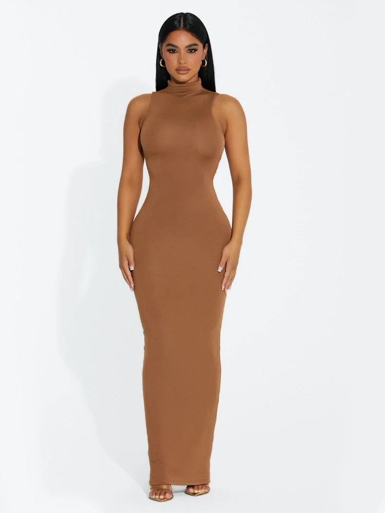 BROWN SUGAR Modal Sleeveless Maxi Dress