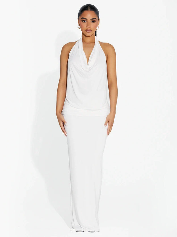 Modal Scoop Waist Maxi Skirt