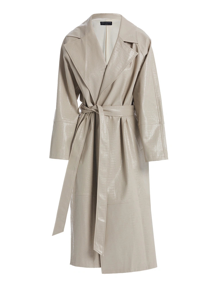 CREAM Croc Cocoon Coat
