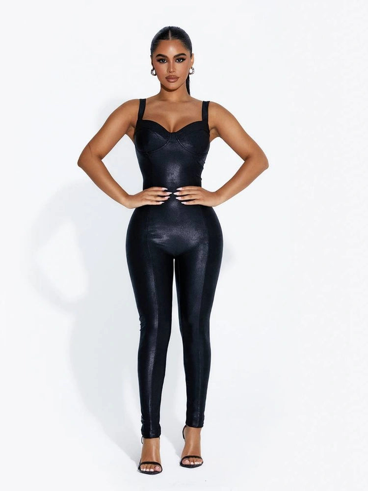 BLACK Come Thru Drippin’ Jumpsuit