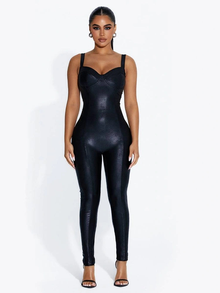 BLACK Come Thru Drippin’ Jumpsuit