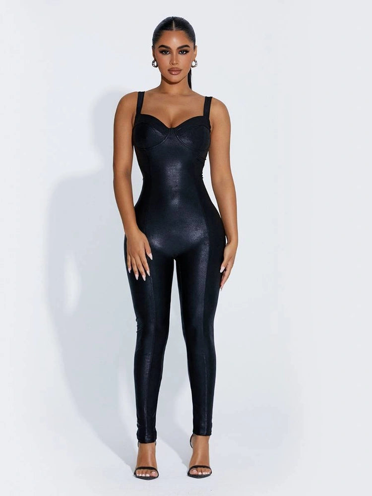 BLACK Come Thru Drippin’ Jumpsuit