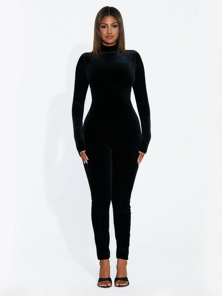 BLACK The Velvet All Body Jumpsuit