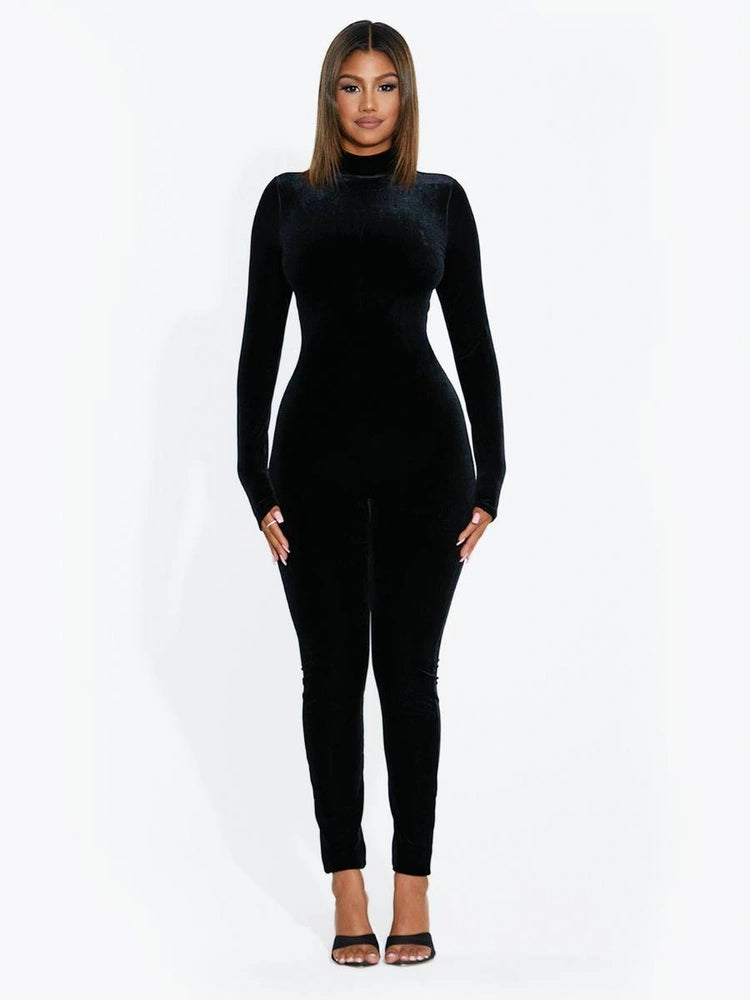 BLACK The Velvet All Body Jumpsuit