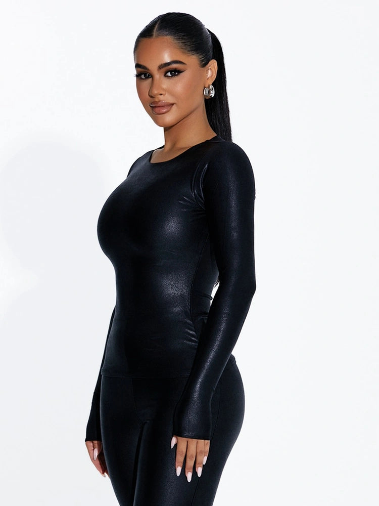 BLACK Drip Sculpt Top