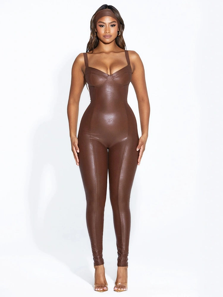 BROWN Come Thru Drippin’ Jumpsuit
