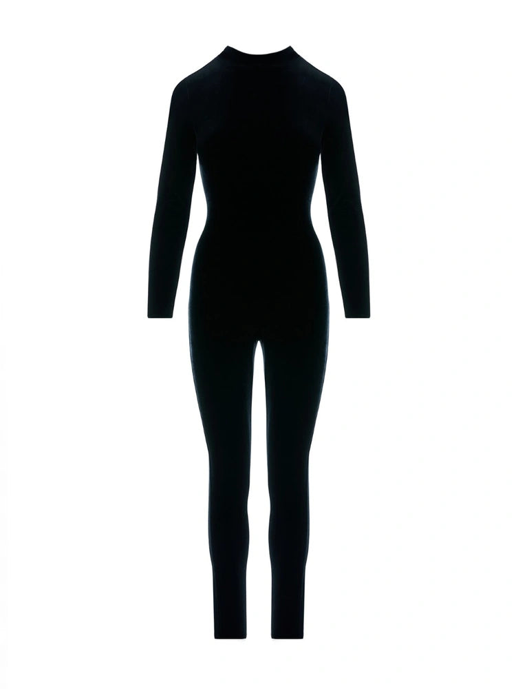 BLACK The Velvet All Body Jumpsuit