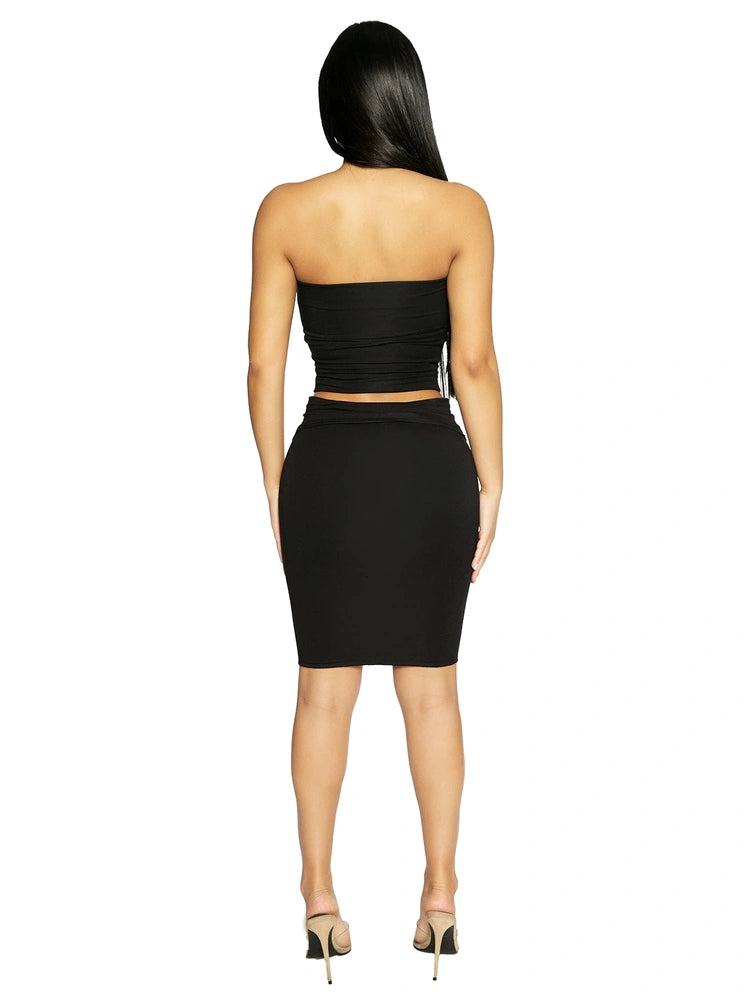 Black Fold That Butter Skirt