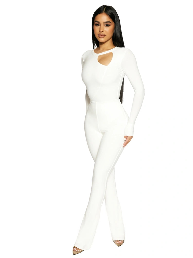 WHITE The Snatched Boot Pants