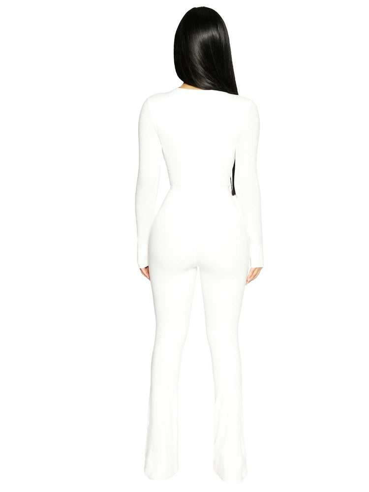 WHITE The Snatched Boot Pants