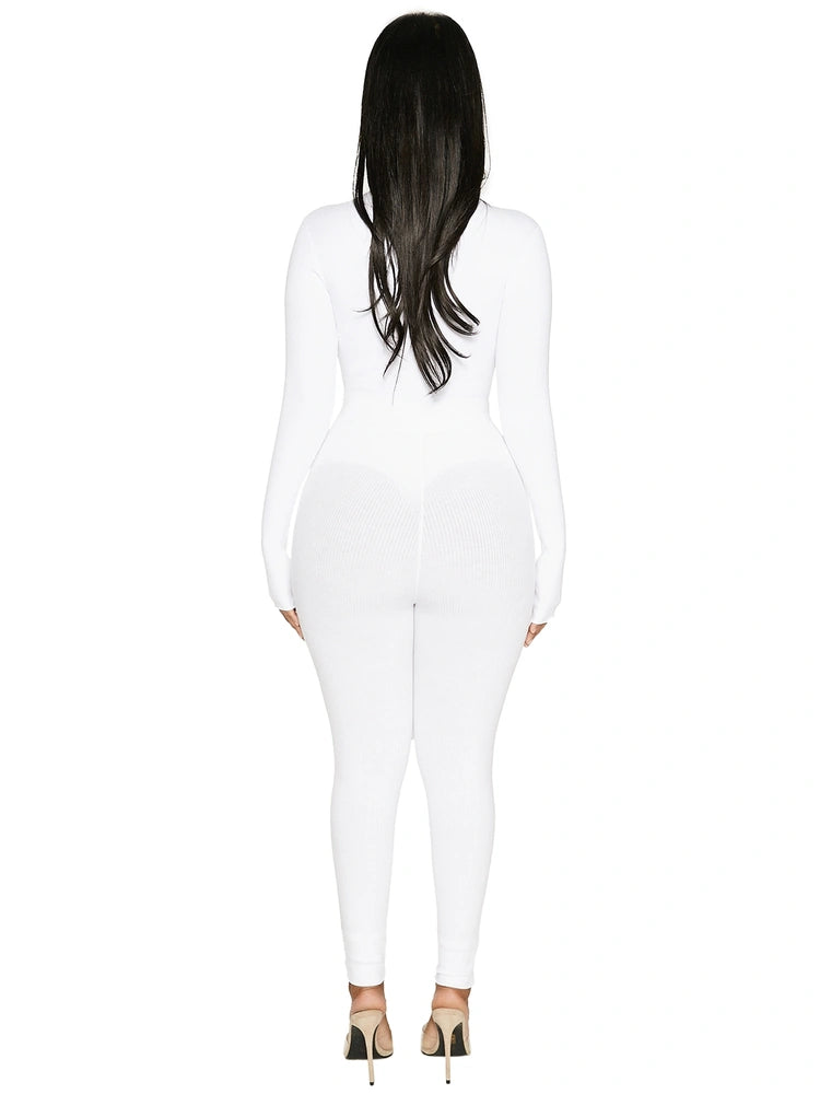 WHITE Snatched Tight Leggings