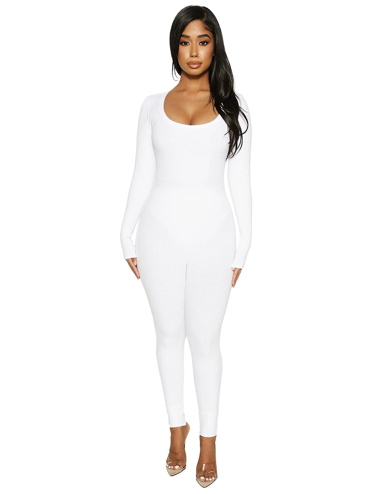 WHITE Snatched Tight Leggings