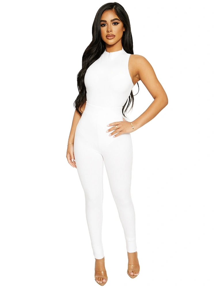 WHITE Snatched Tight Leggings