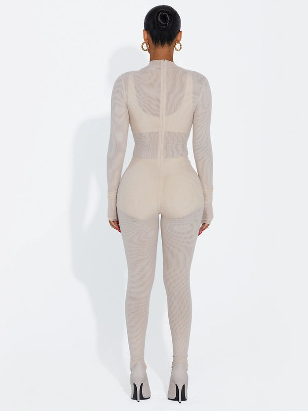 MESH JUMPSUIT