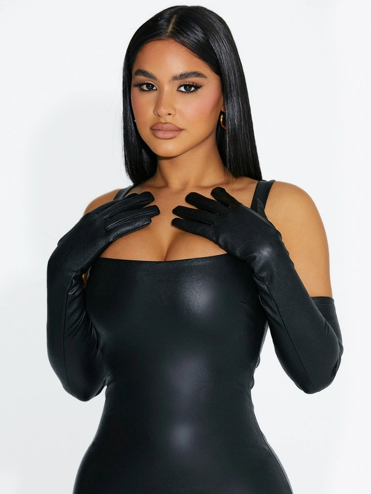 BLACK Arm Candy Leather Gloves