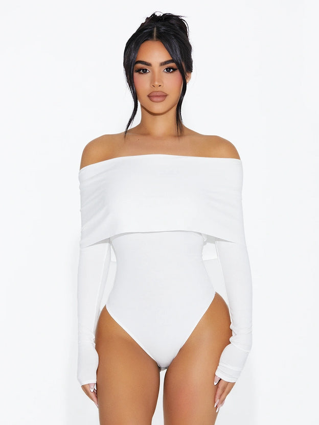 OFF SHOULDER RIBBED BODYSUIT