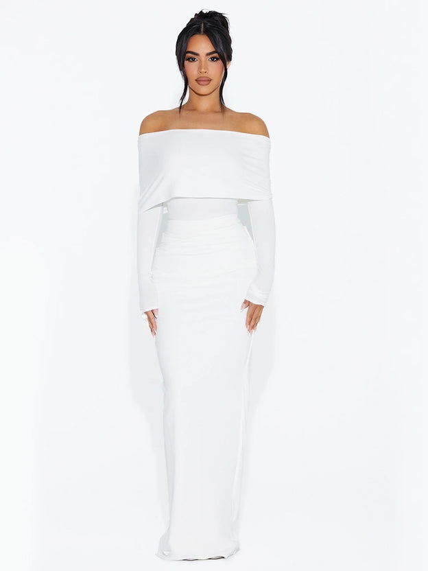 OFF SHOULDER RIBBED BODYSUIT