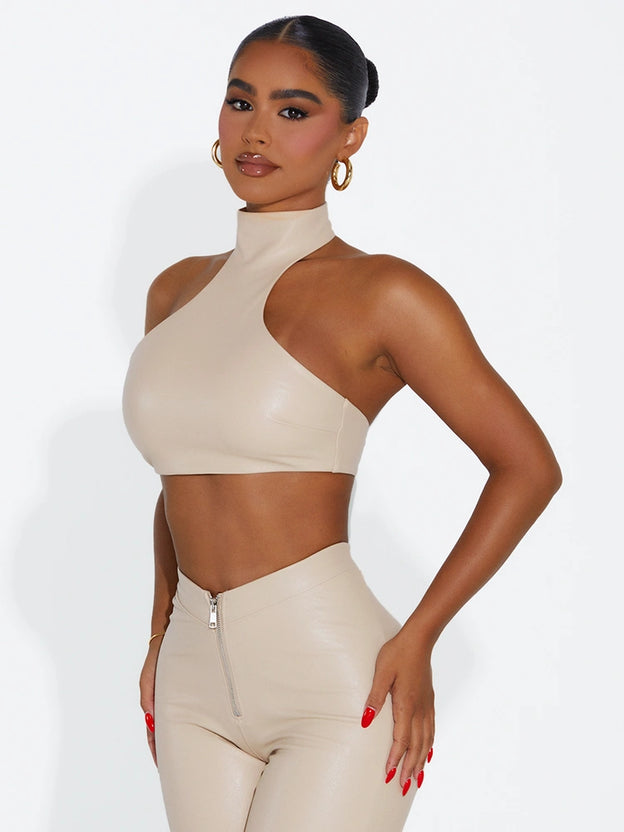 Cropped Faux Good Top