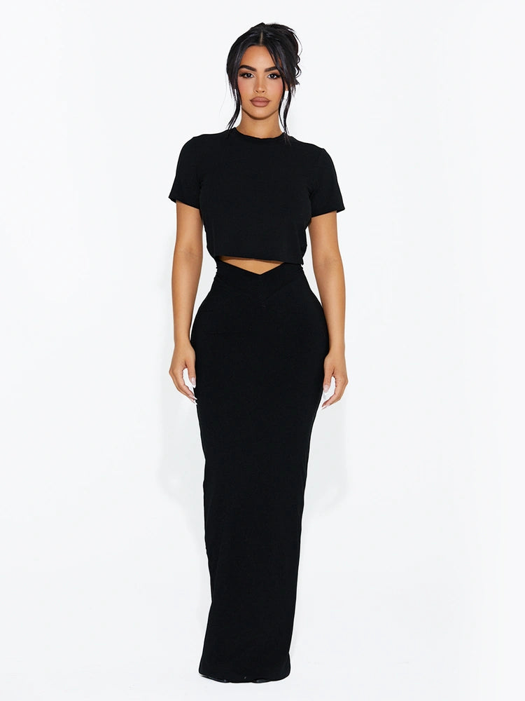 BLACK Baby Snatched Cropped T-Shirt