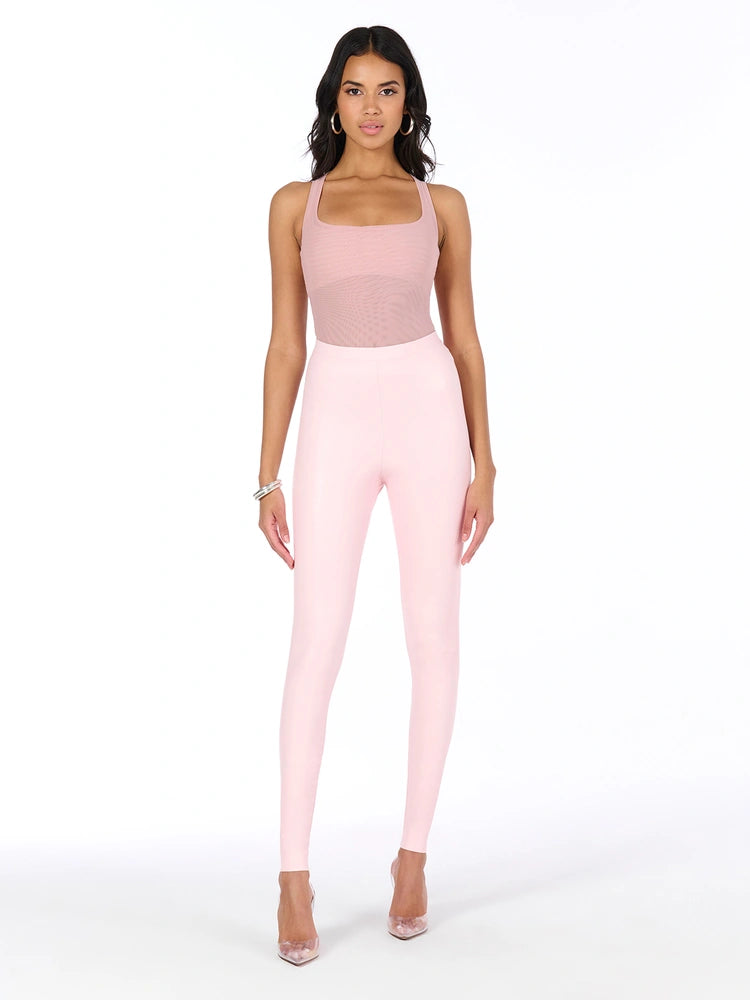 BLUSH Vegan Leather High Waist Legging