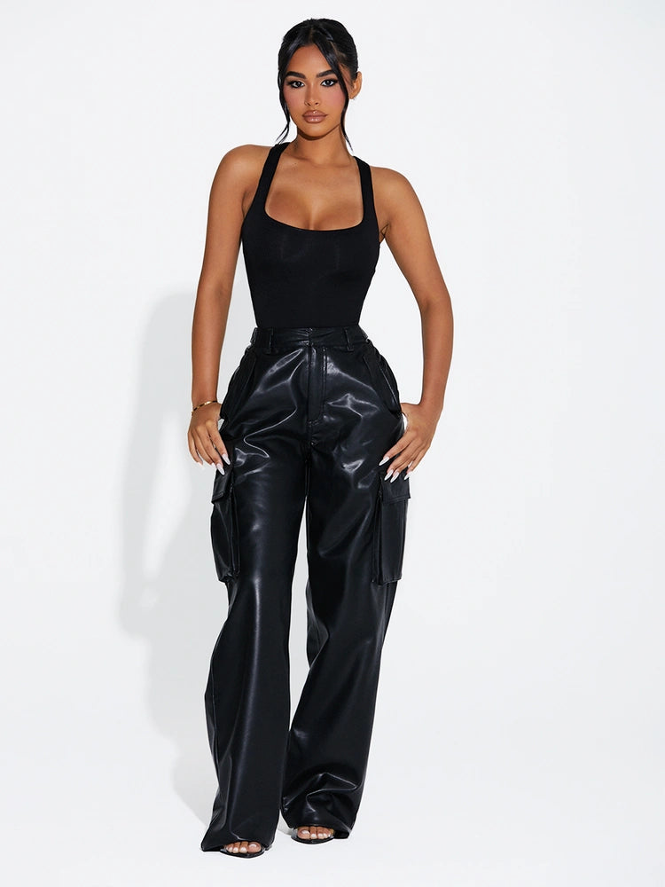 Black Micro Modal Racerback Bodysuit