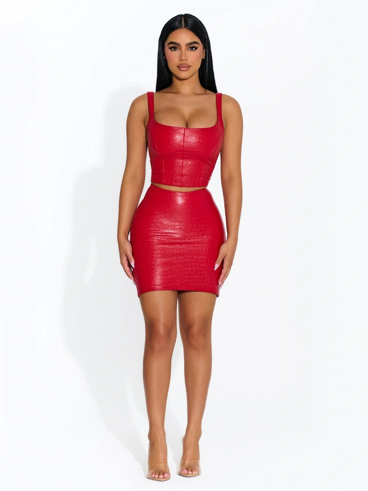 RED The Croc Corset
