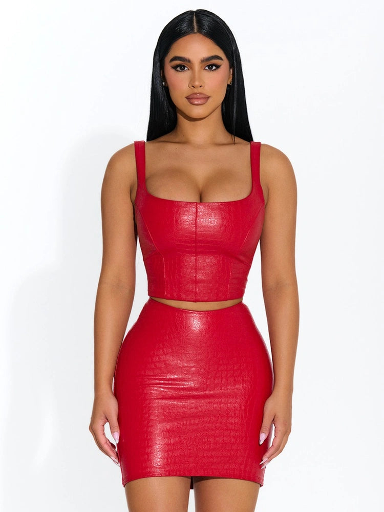 RED The Croc Corset
