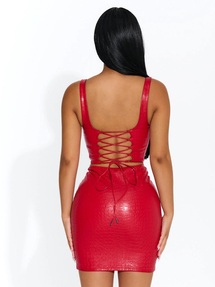 RED The Croc Corset