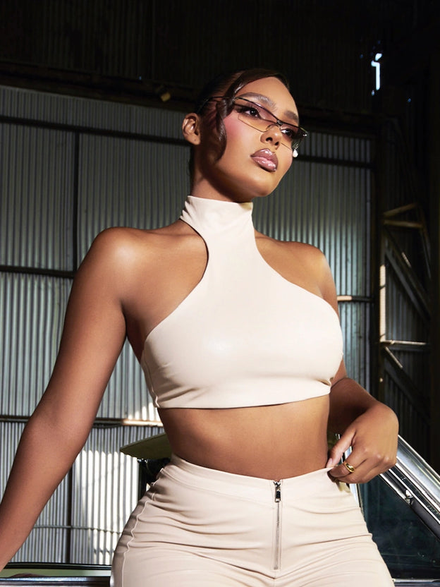 Cropped Faux Good Top
