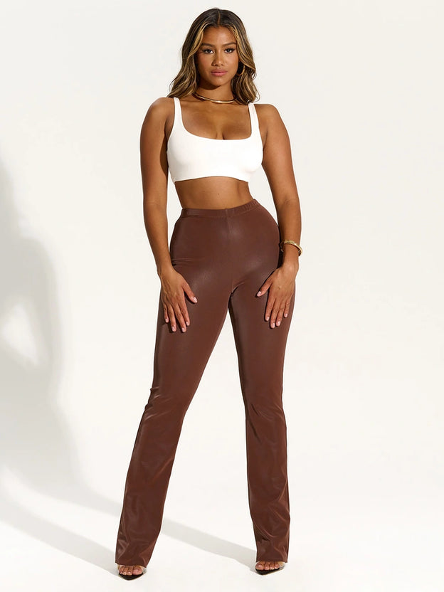 Liquid Suede Bootcut Pant