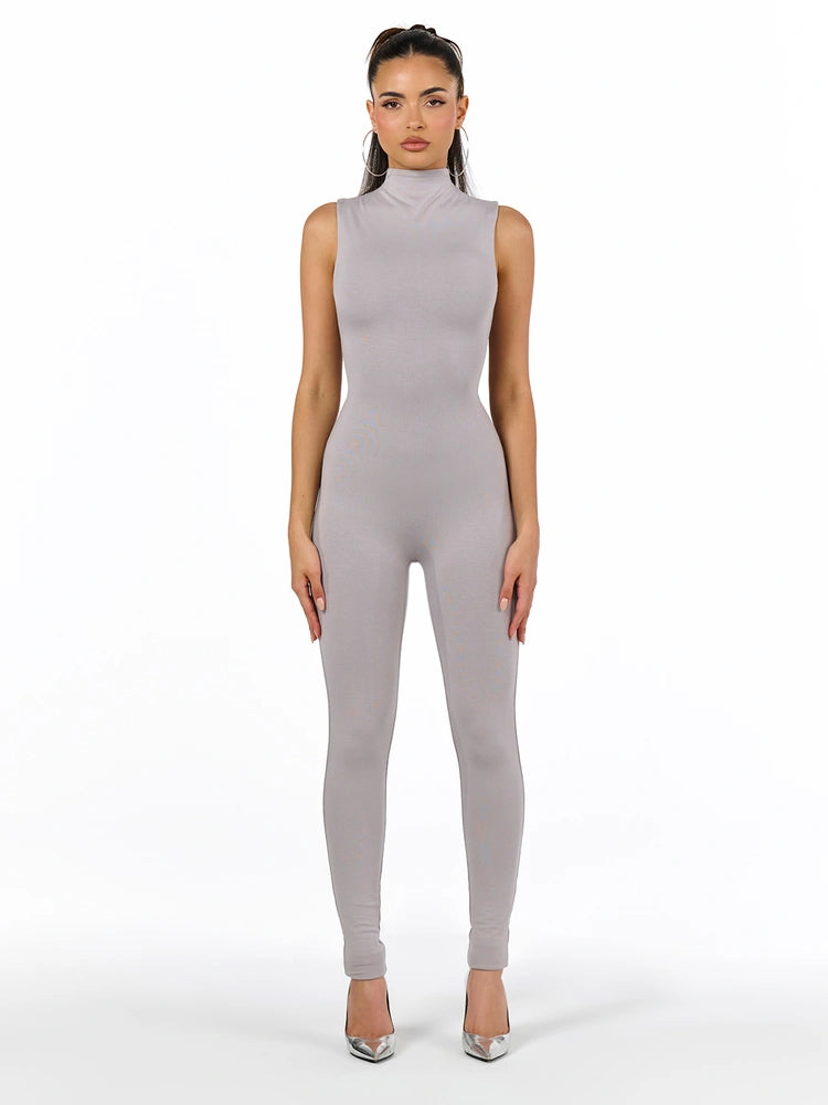 Light Grey Butter Sleeveless Jumpsuit