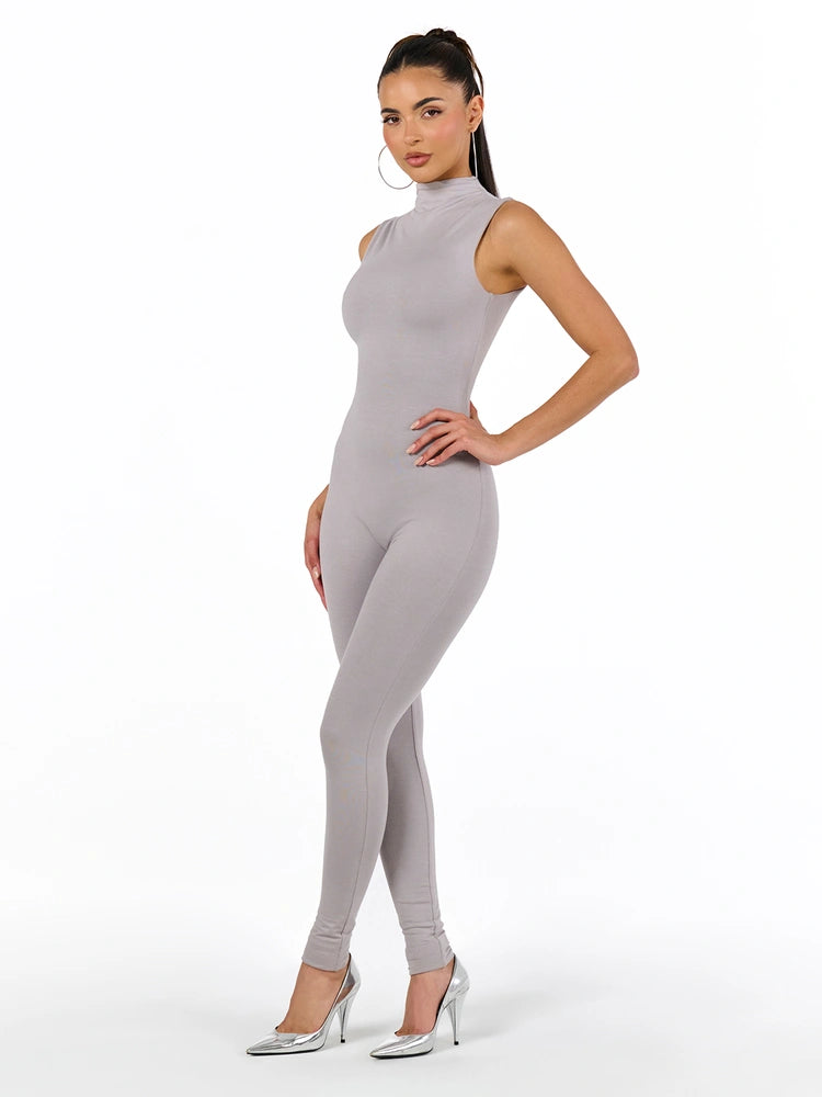 Light Grey Butter Sleeveless Jumpsuit