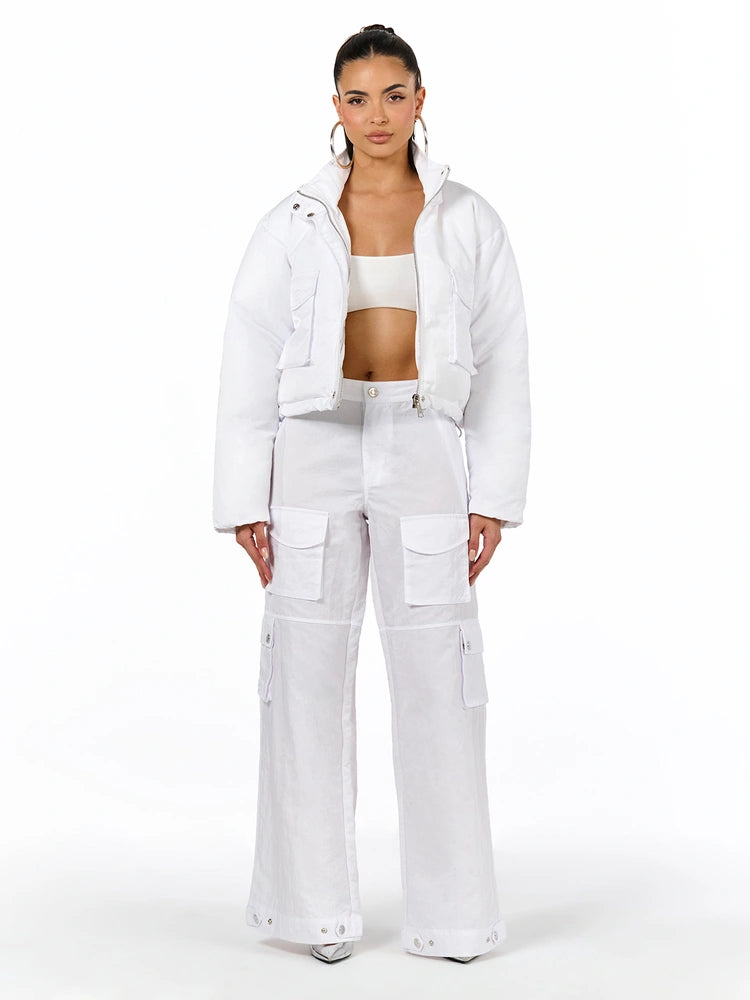WHITE Utility Cargo Pant