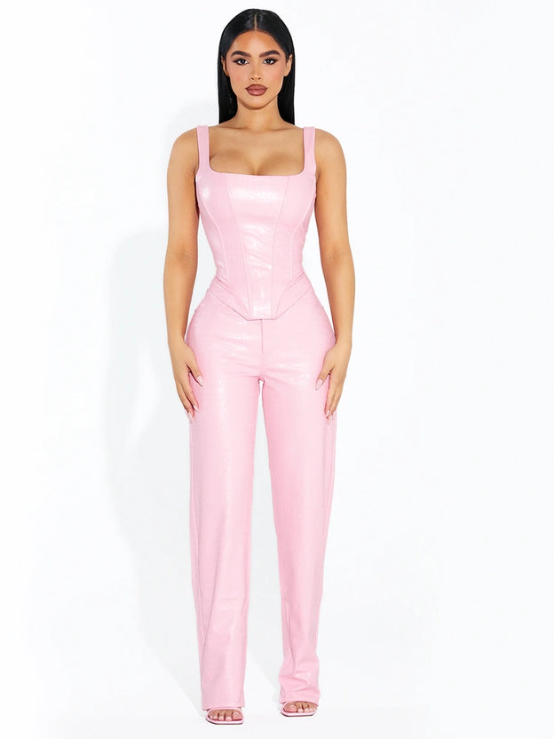Lace Back Croc Corset