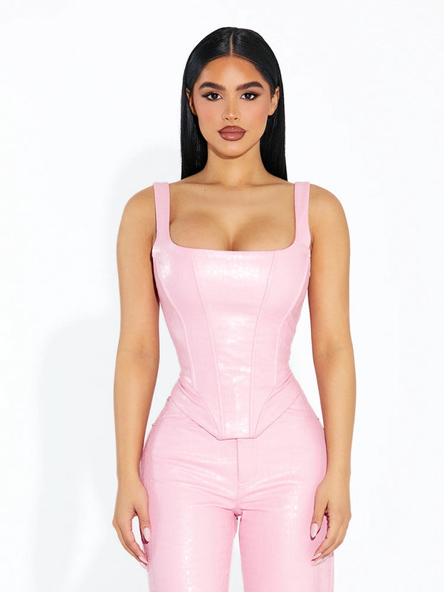 Lace Back Croc Corset