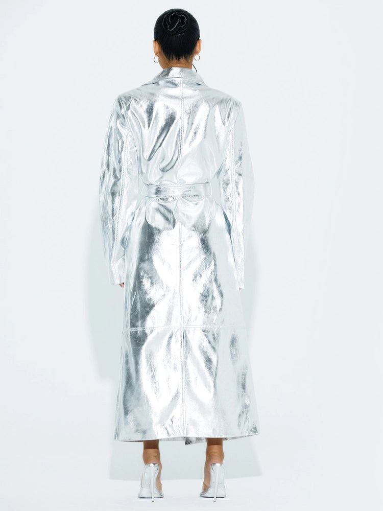 Silver The Vinyl Vibe Coat
